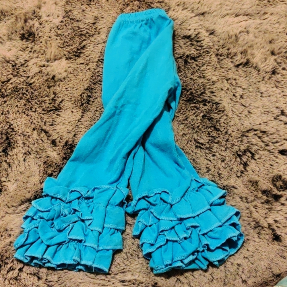 Blue Ruffle pants